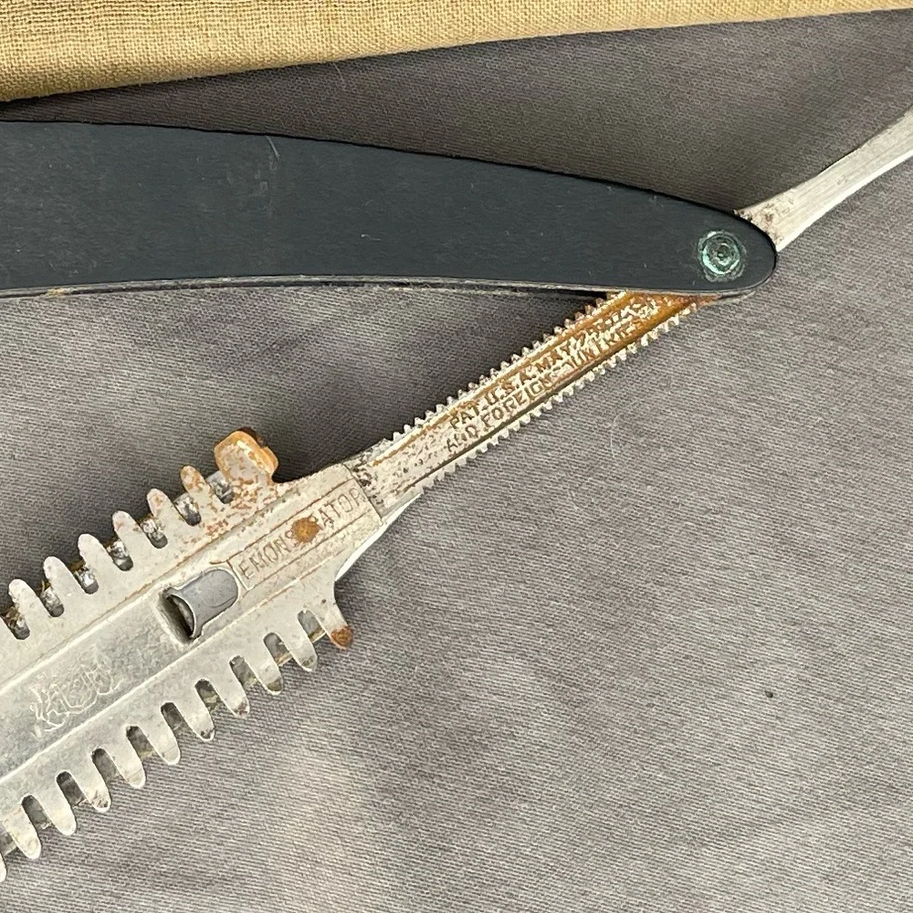 Durham Duplex Razor Co. Shaving Razor with Canvas Case PAT. U.S.A. May 7 1907